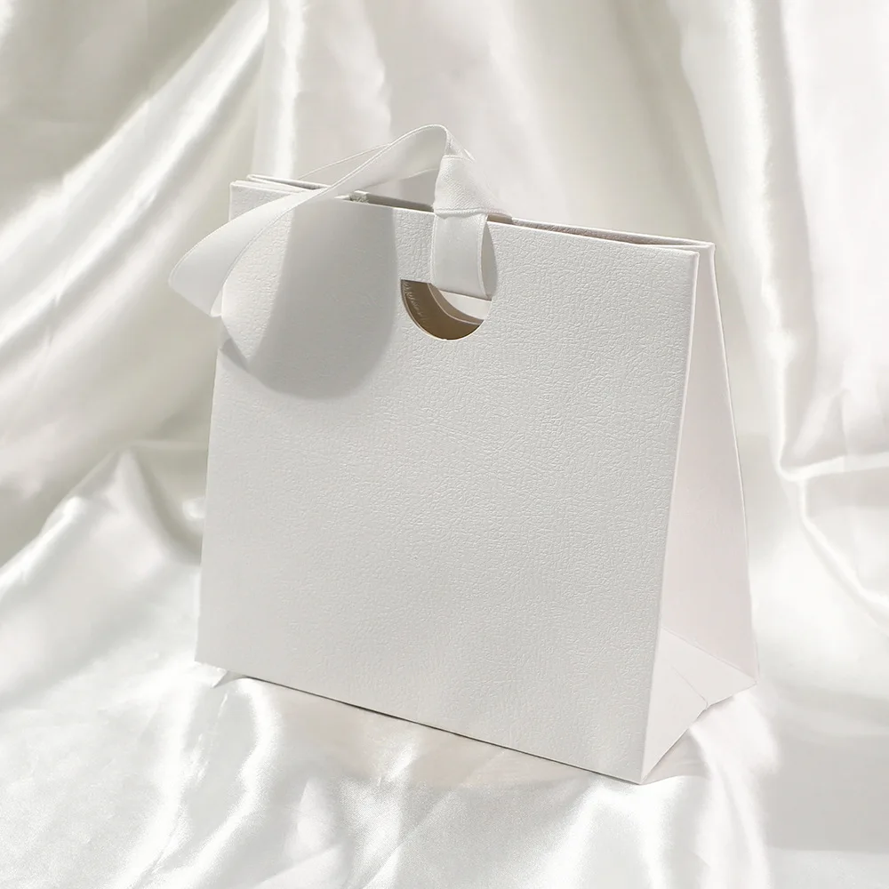 

Бумажные подарочные пакеты с ленточными ручками, крафт-бумага, набор из 10 штук