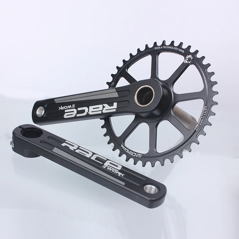 Racework GXP Single Chainring 10/11/12 Speed Road Bike CNC Crankset 170/172.5/175mm Wide Narrow Sprocket Crank Set 40/42/44T images - 6