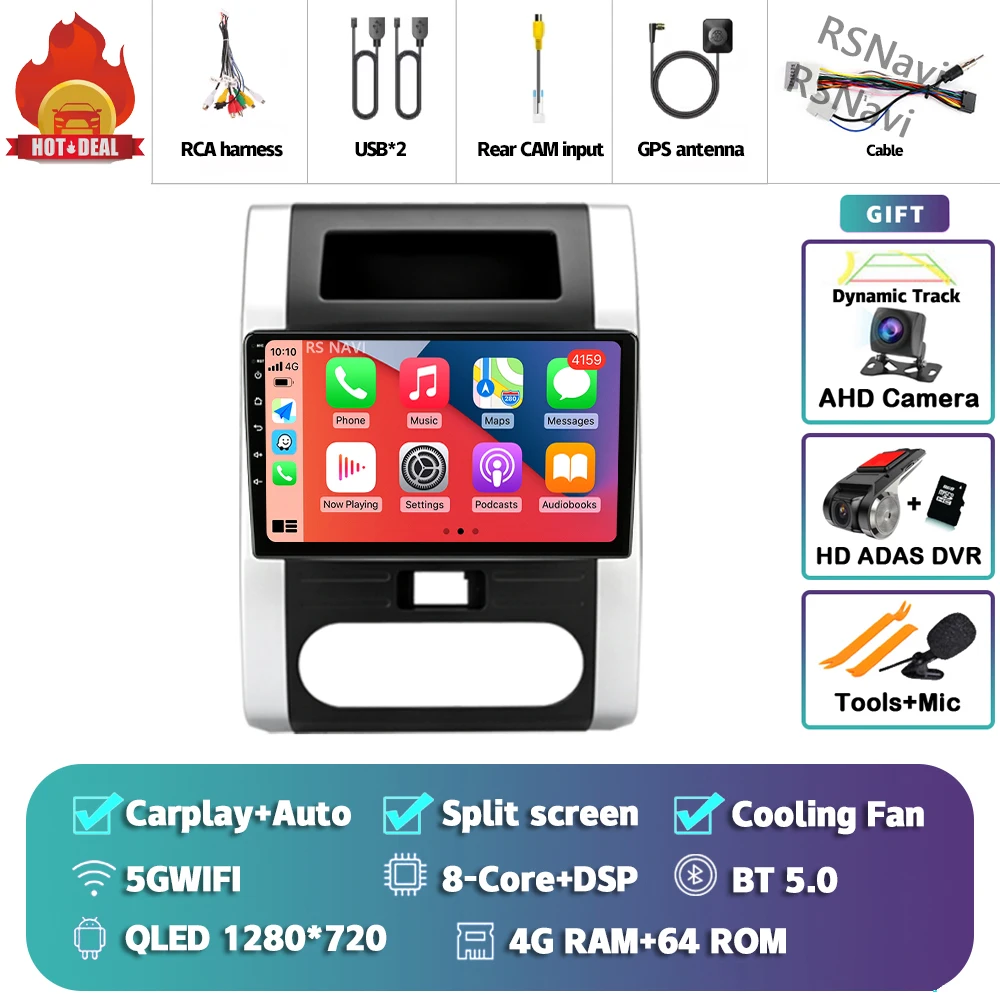 

Android 15 Carplay Auto 2K экран Автомобильный радиоприемник BT Мультимедийный плеер Видео для Nissan x trail t31 2007-2013 2 din Авторадио Стерео