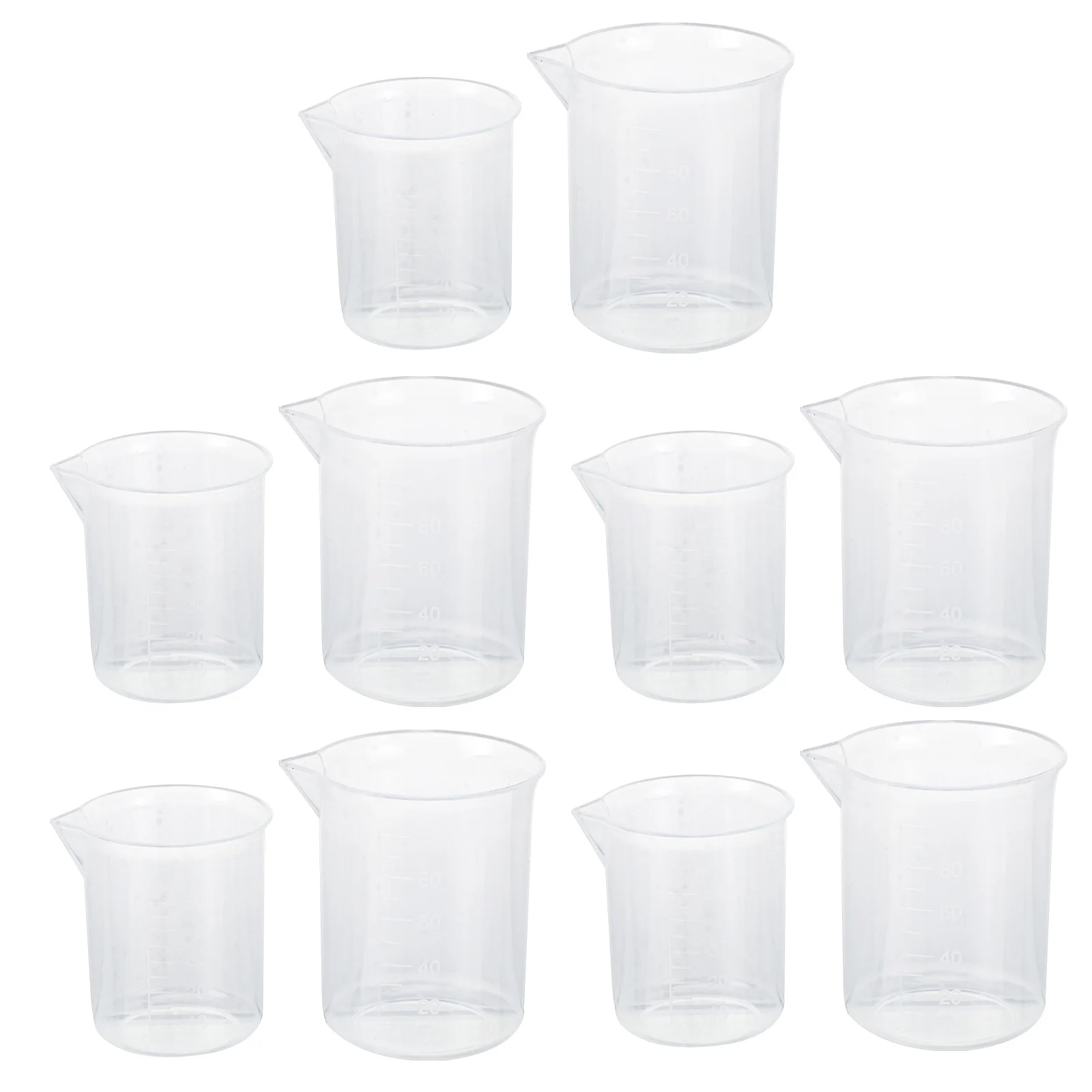 

Measuring Cups Cup Beaker Graduated Measurement Scale Liquid Clear Medicinemixing Jar Mug Beakers Labin Jug 50Ml Disposable