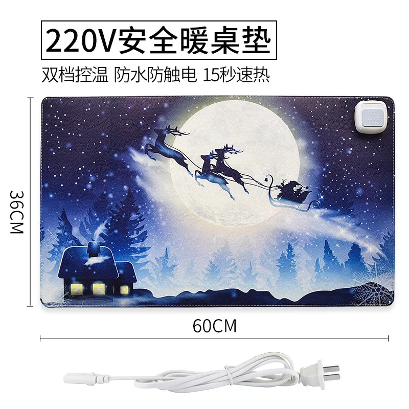 

Коврик для стола с электроподогревом, подогреваемый Настольный коврик для компьютерной мыши, подогреваемый Ручной Коврик для офисного стола, теплый ученический письменный стол