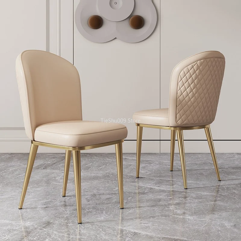 

Modern Nordic Dining Chairs Accent Luxury Velvet Balcony Dining Chairs Designer Nordic Sillas De Comedor Home Furniture DC060