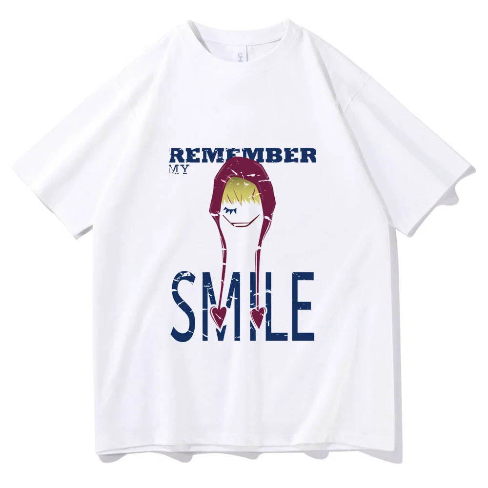 

New Anime ONE PIECE Tshirt Corazon Printing T-shirt Donquixote Rosinante Smile Short Sleeve Tee Summer Men Women Unisex T Shirt