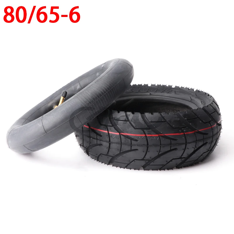 

80/65-6 Tire for 10 Inch Folding Electric Scooter ZERO 10X Dualtron KUGOO M4 Thickened Widened 10x3.0 Tyre Inner Tube