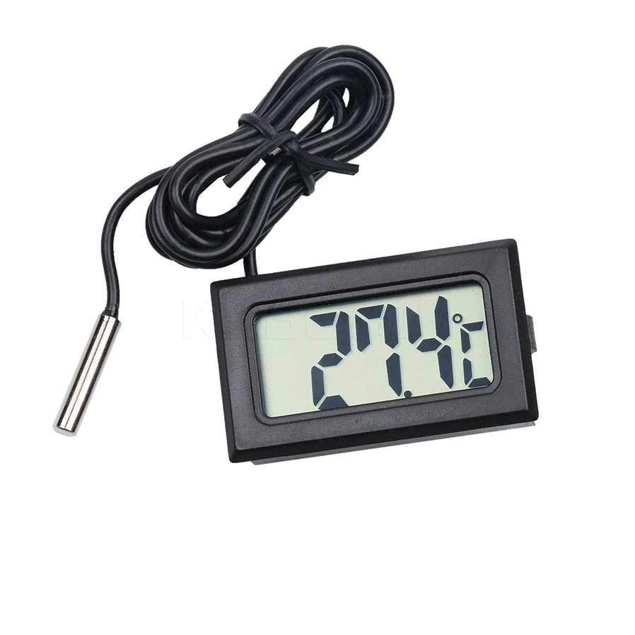 

New Mini LCD Car Digital Thermometer Hygrometer Temperature Indoor Outdoor Temperature Sensor Humidity Meter Gauge Instruments