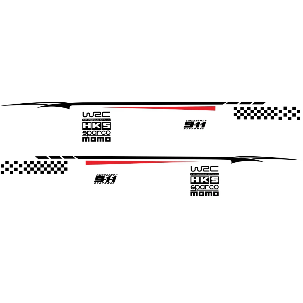 

Car Side Stickers Waistline Stripe Sticker Sports Decal Auto Vinyl Film Stickers Universal Car Accessories