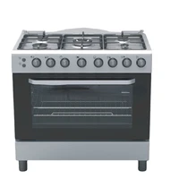 5 burners rotisserie chicken gas stove with grill and oven