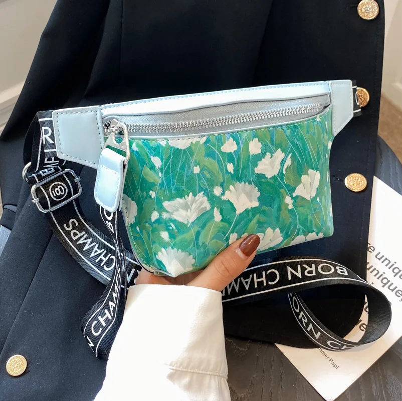 

High-quality Small Bag Small Women's Bag 2022 New Trendy Fashion Broadband Messenger Bag Summer Texture Chest Bag Waist Bag