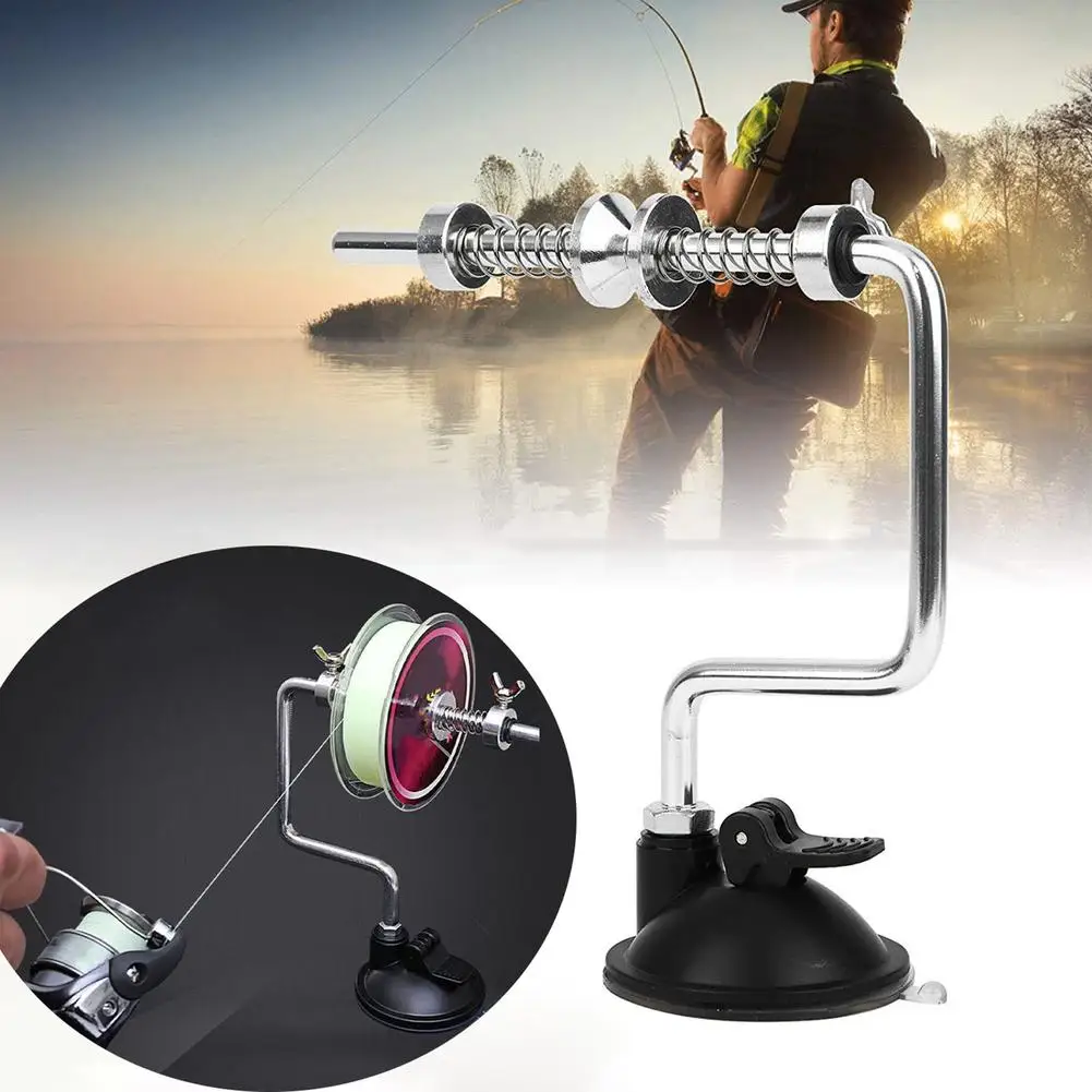 

New Portable Fishing Line Spooler With Suction Cup Professional Clamp Type Line Winder Fishing Spooler Tool Accessories dropship
