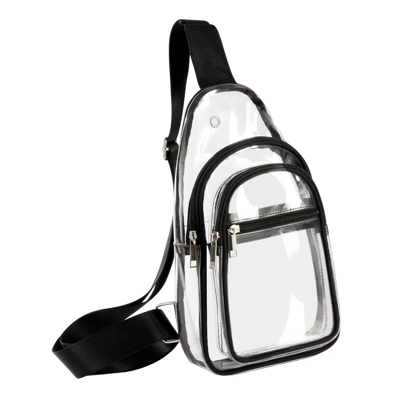 

Backpack Mini Transparent Clear Shoulder Bag for Biking Walking Stadium