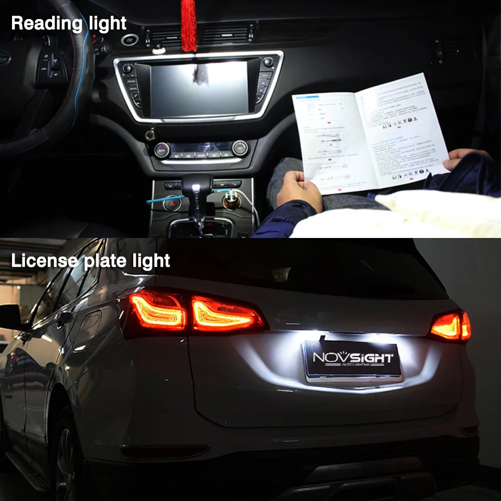 2 шт. W5W T10 Светодиодные лампы 6000K 168 194 Led 5w5 автомобильный внутренний купол номерной