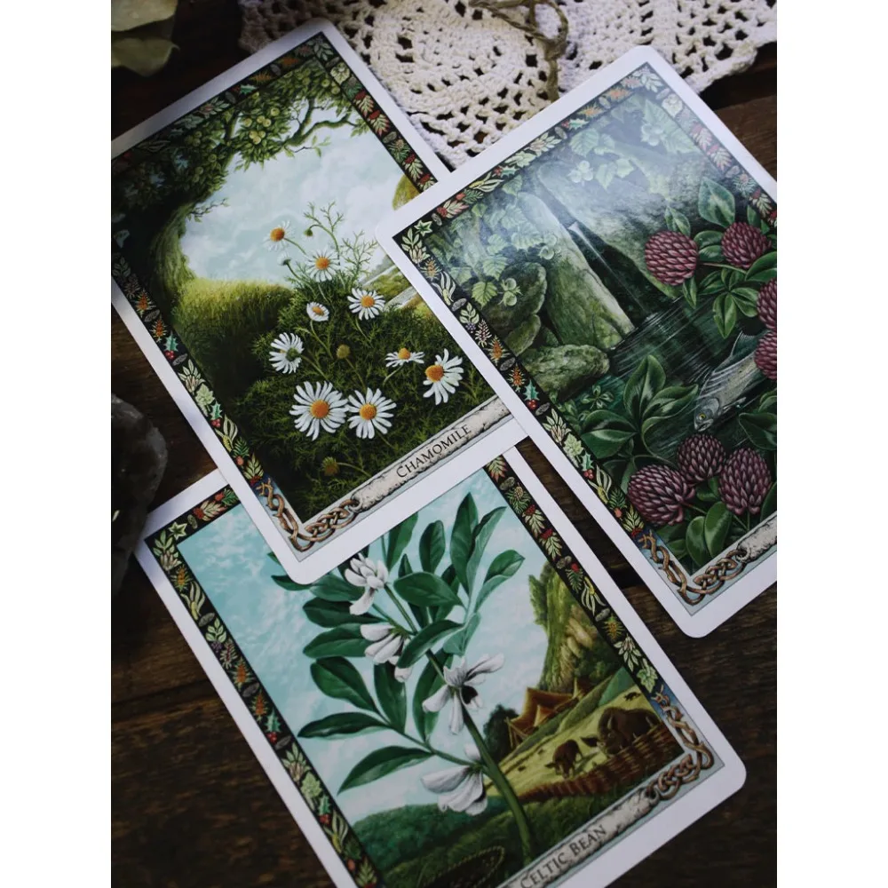The Druid Plant Oracle: Работа с волшебной флорой Традиции друидов 36 шт. Карты 10 4*7 3 см
