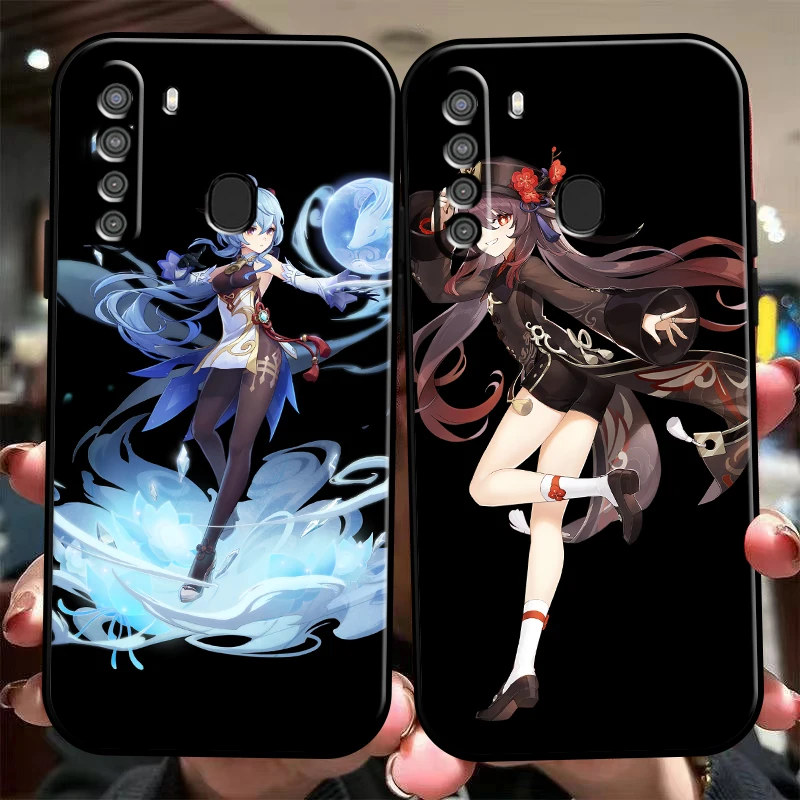

Genshin Impact Project Game Phone Case For Samsung Galaxy S20 S20FE S20 Ulitra S21 S21FE S21 Plus S21 Ultra Liquid Silicon
