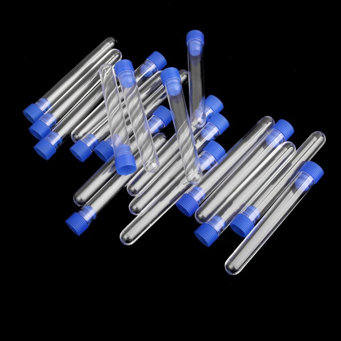 

20 Pcs. Not Graduated Plastic Test Tube Lab Test Tool With