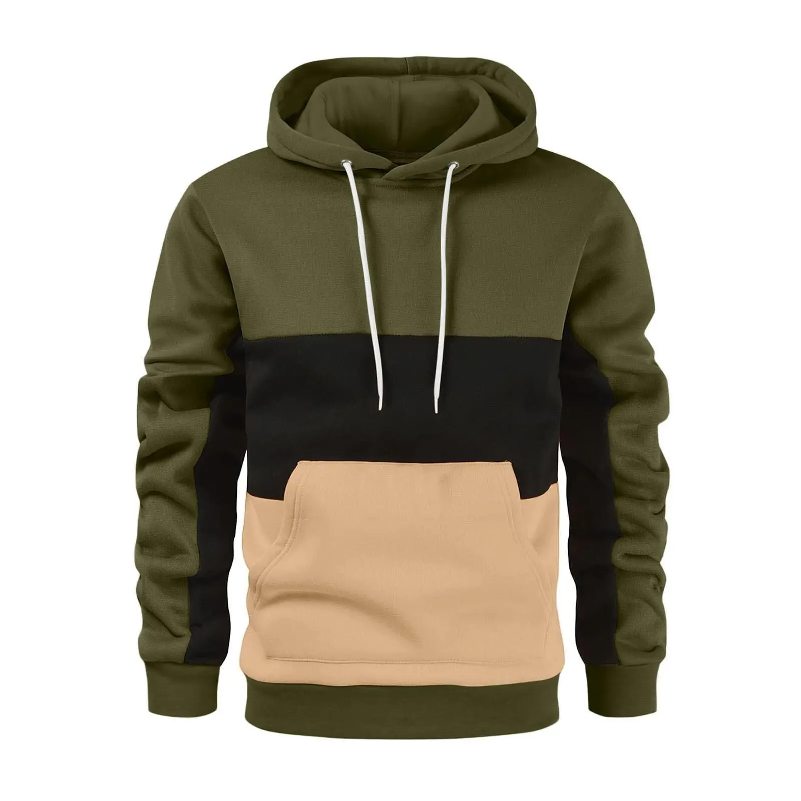 Men's high-quality fleece hoodie sweatshirt casual sports cool hoodie print hoodie fashion hip-hop daily street versatile sweate