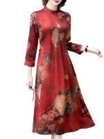 2022 oriental bride wedding evening party dress chinese traditional female cheongsam satin qipao formal party gown vestidos
