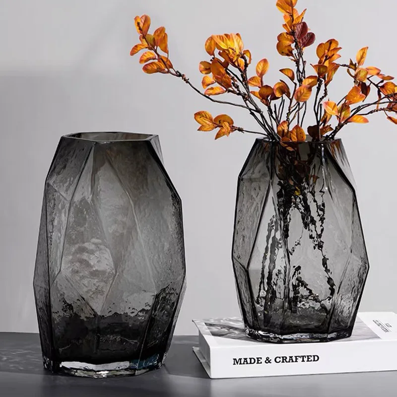 

Простая креативная ваза в европейском стиле, стеклянная посуда для цветов, для гостиной, обеденного стола, аксессуары для украшения дома, ваза для цветов