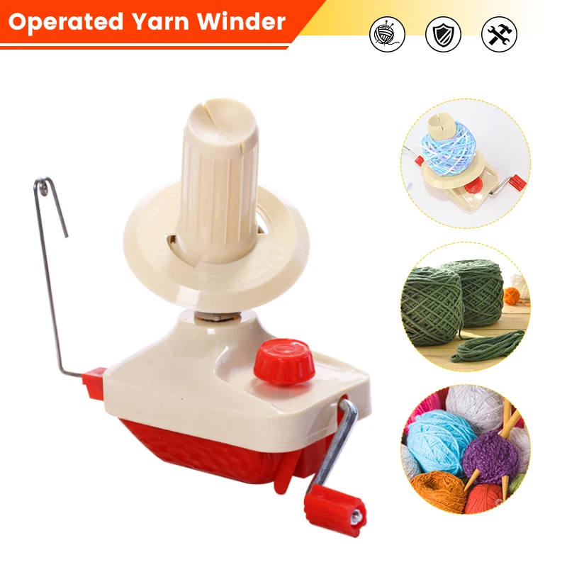 

Household Hand Operated Yarn Winder Cable Needle Wool Winding Machine Fiber String Ball Winder Holder DIY Sewing Making Tool