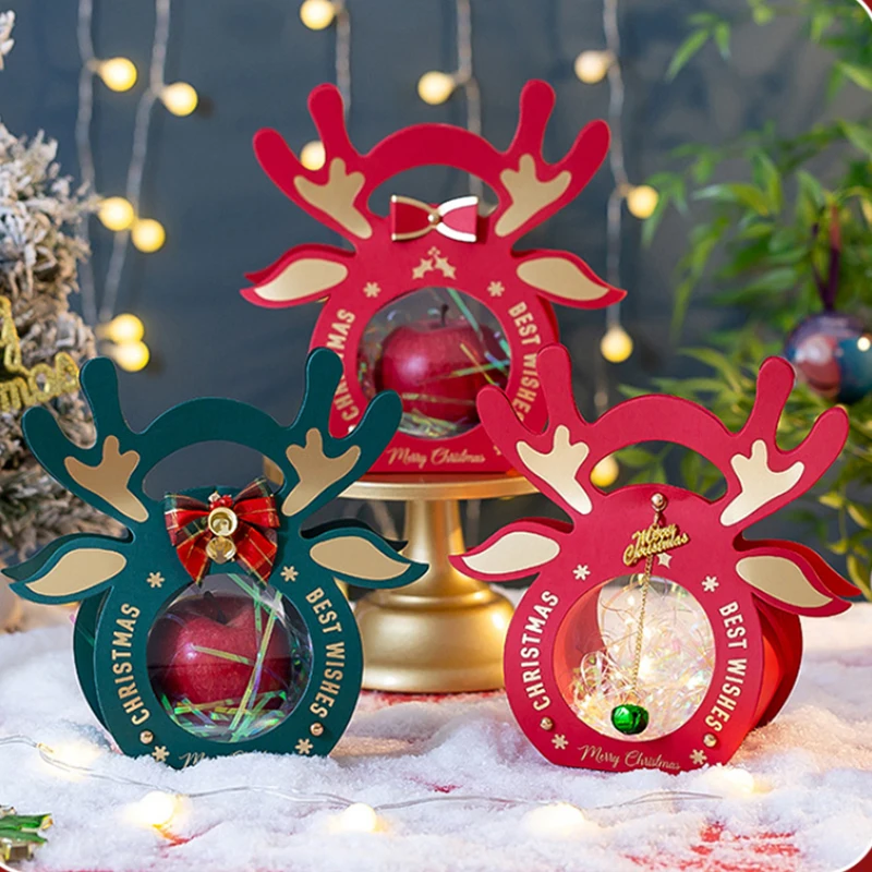 

5/10 шт., бумажные пакеты с ушками оленя