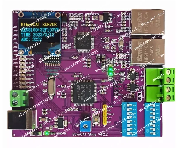 Фото Плата разработки EtherCAT STM32+ET1100/AX58100/LAN9252 с интерфейсами CAN/485 №4
