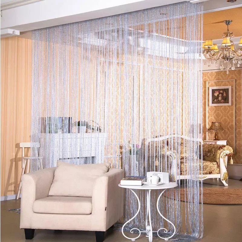 

2.9x2.9m Modern Living Room Curtains Thread Curtains String Curtain Door Bead Sheer Curtains for Window Bedroom Cortinas Salon