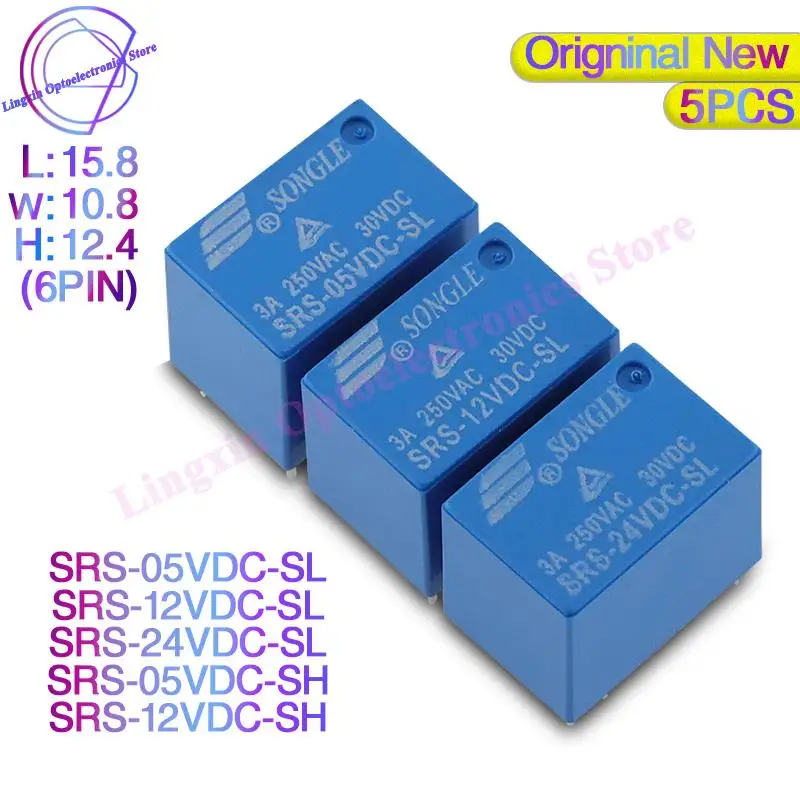 Реле времени 4100 SRS -05V 12V 24V-SL SRS -05VDC 12VDC 24VDC -SH 5V 12V 24V Realy 3A 6PIN набор преобразования оригинального