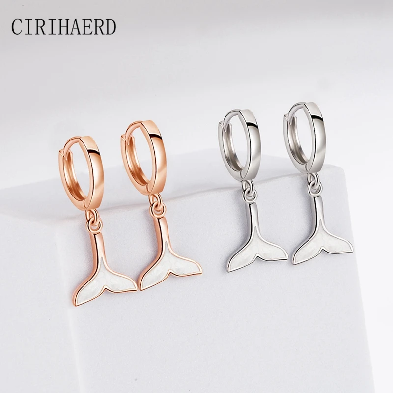

Fashion Glamour Mermaid Dolphin Fish Tail Women Pendant Earring Body Jewelry And Accessories Valentines Day Gift Party Earrings