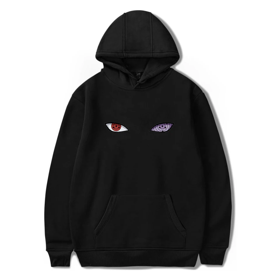 

Sasuke anime Hoodies Eyes Printed Pullover men/womens Hoodie Kakashi boy/girls Sweatshirt Harajuku Streetwear fashion clothing