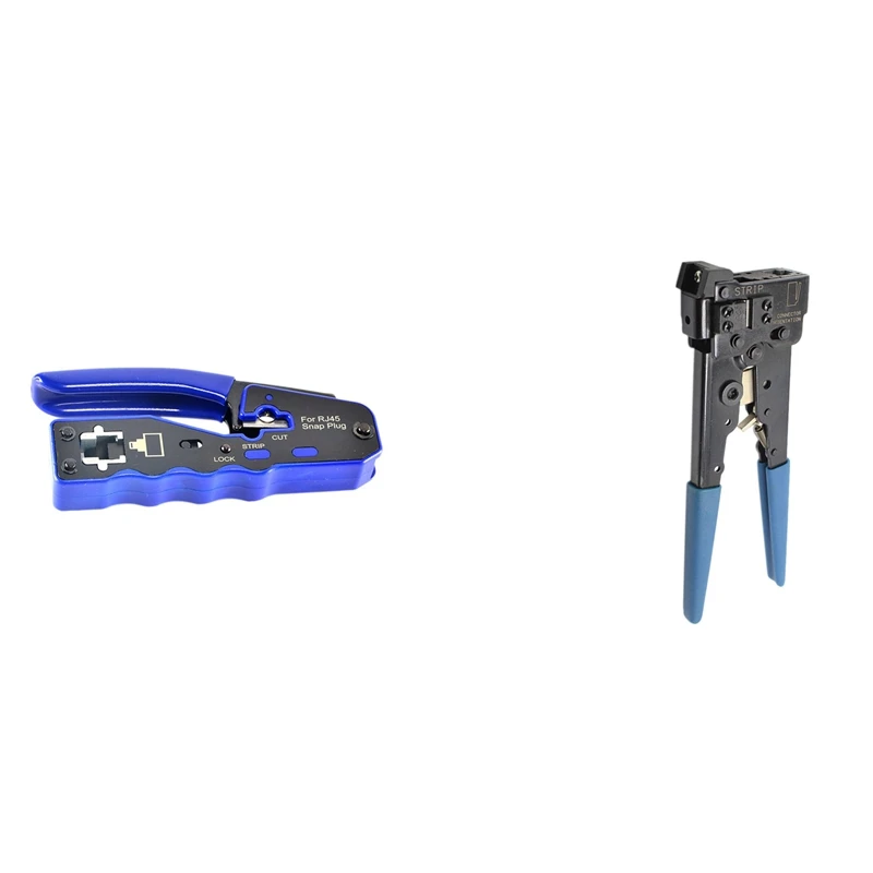 

2PCS HY-670 8P8C RJ45 Cable Crimper With For RJ45 8P8C 8P LAN Ethernet Network Cable Cord Crimper