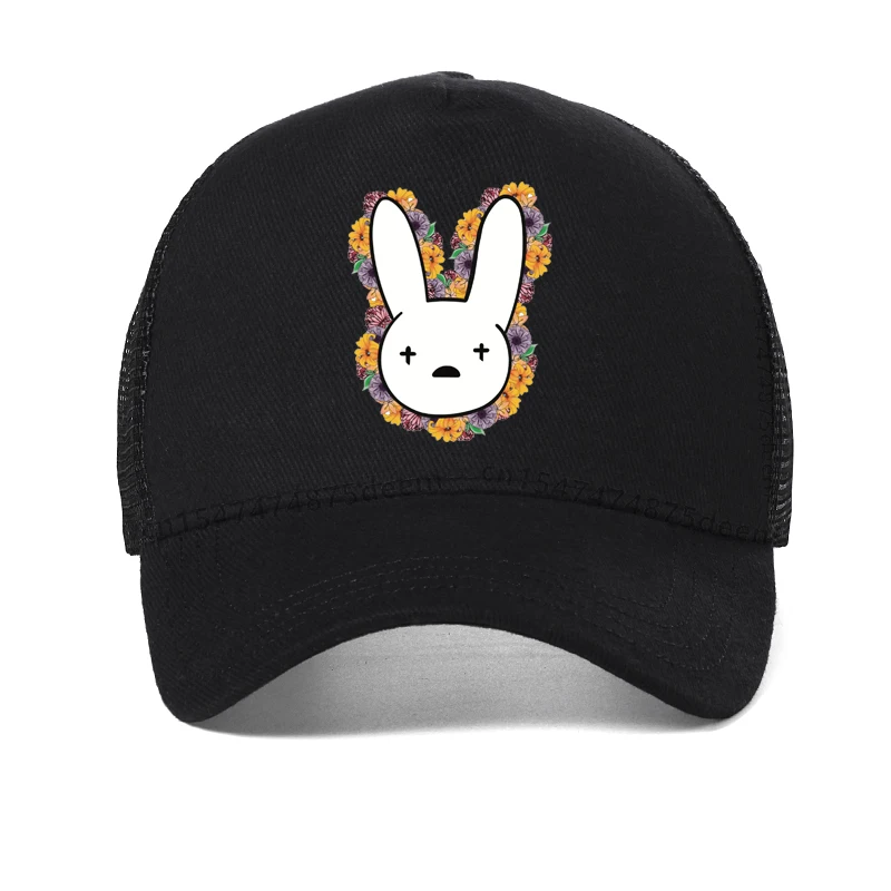 Rapper Reggaeton Artist Dad Hat Bad Bunny 100% Cotton Hats Snapback Unisex Baseball Caps Concert Hat Hip Hop Cartoon Hat