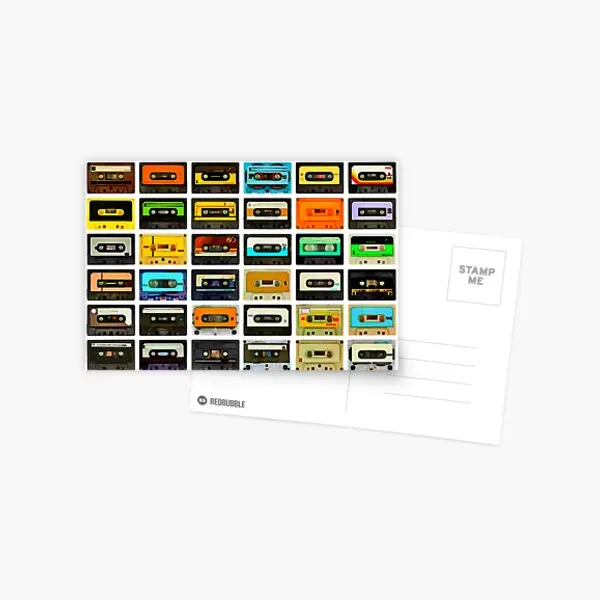 

1980 Is кассеты монтаж открытка фотоальбом Декор память жизнь простой в помещении поздравительная открытка подарок мода мальчик спальня