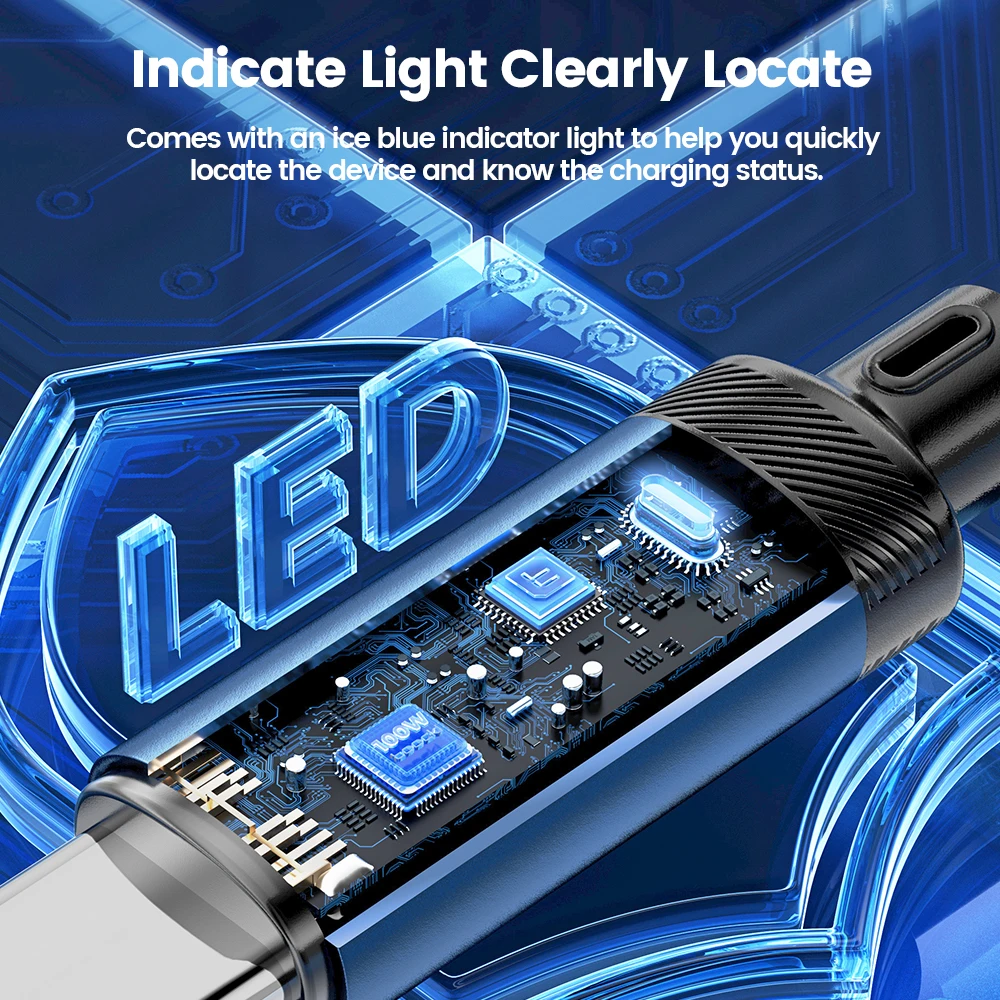 Toocki 5A USB C To Type C Cable PD 100W Fast Charging Phone Charger Data Cable For Macbook Samsung POCO F3 Oneplus Xiaomi Huawei