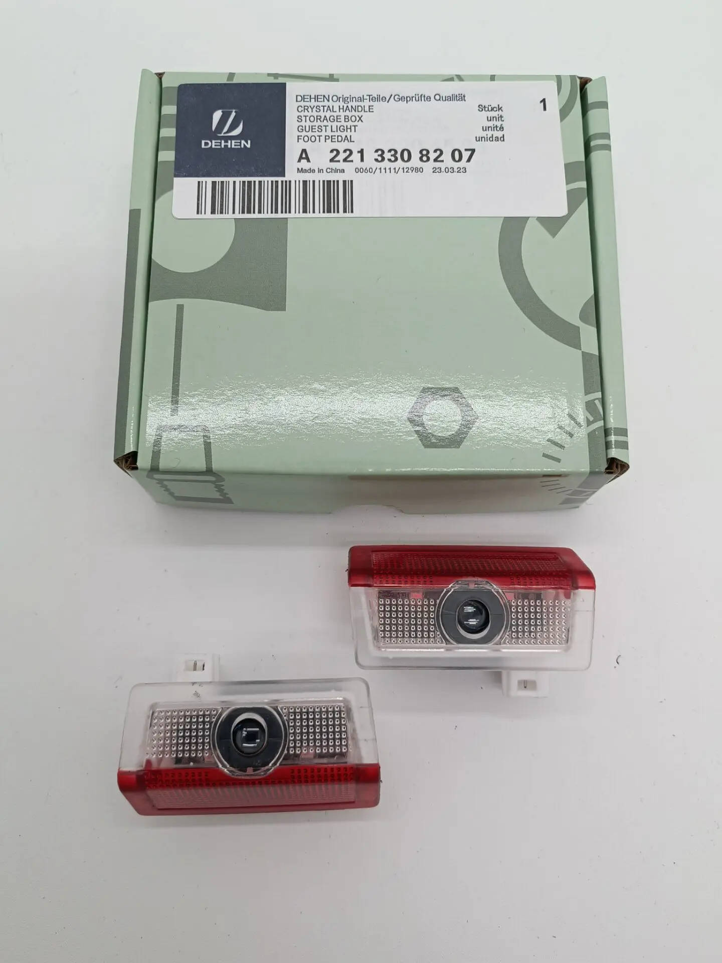 Подходит для Mercedes Benz2015-2022 GLE AMG класса GLE43/53/63S HD светодиодный LOGO 2 шт Автомобильная