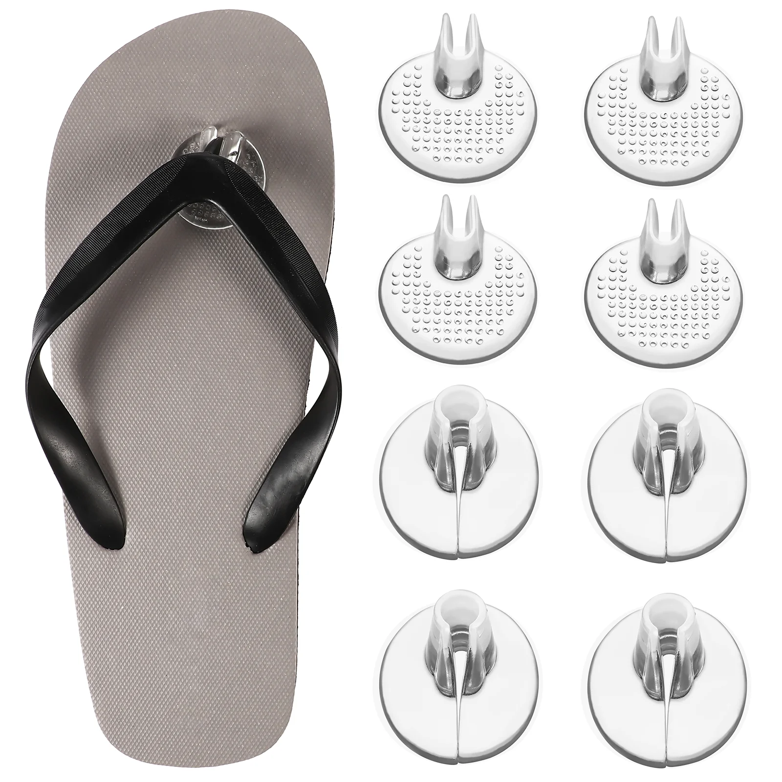

6 Pairs Slippers Forefoot Insoles Thong Pantiliners Self Adhesive Toe Pads Clear Jel Toe Cushions Flip Flops