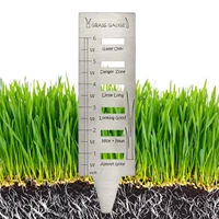 gardening grass gauge grass gauges for yard garden grass plant growth measurement rulers stainless steel ruler