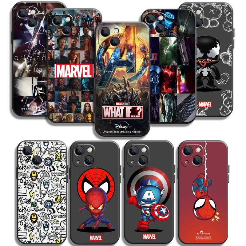 

Marvel Avengers Phone Cases For iPhone 11 11 Pro 11 Pro Max 12 12 Pro 12 Pro Max 12 Mini 13 Pro 13 Pro Max Soft TPU Coque