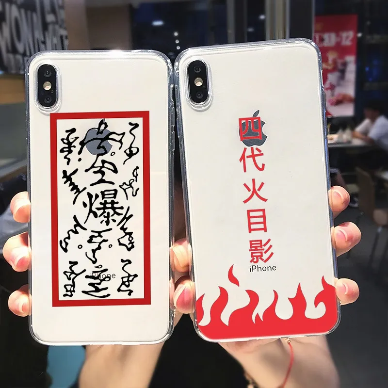 Прозрачный силиконовый чехол Hokage с логотипом Наруто для Apple IPhone 13 12 Mini 11 Pro XS MAX XR X 8