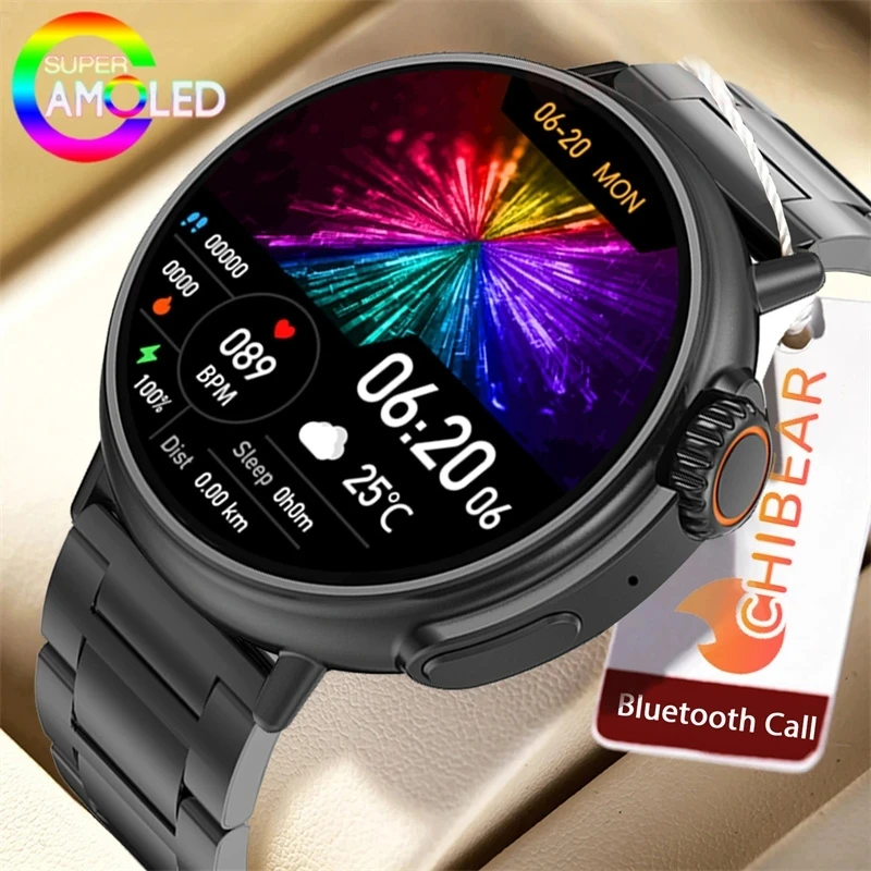 

Bluetooth Call Men Smart Watch 1.6Inch 454*454 Pixel HD Screen Waterproof Fitness Bracelet Wireless Charging NFC Smartwatch Man