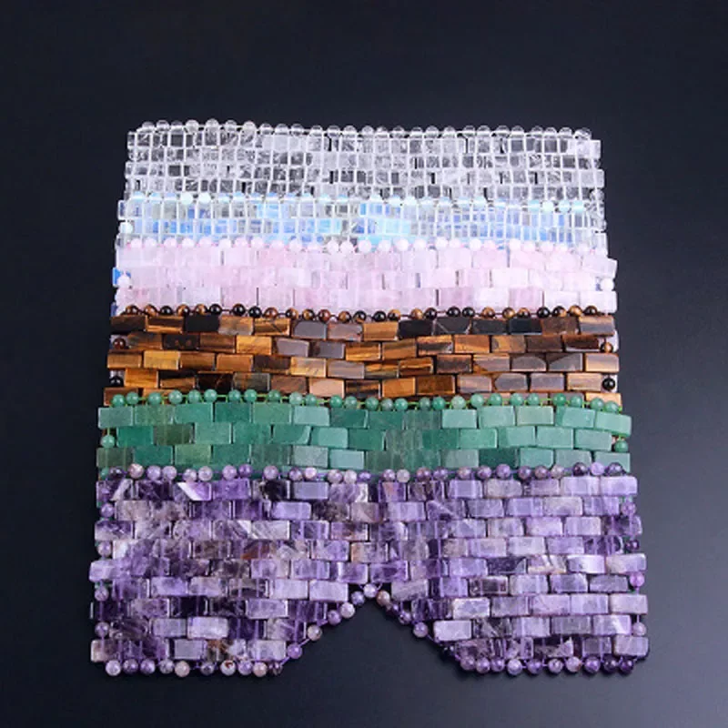 

Кварцевая маска для глаз NEW2023, массажер из натурального нефрита, каменная маска для сна, маска для сна для расслабления кожи вокруг глаз