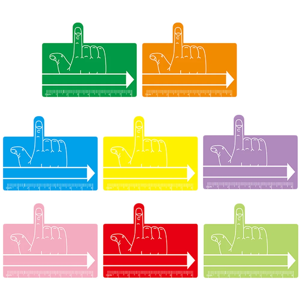 

8 Pcs Plastic Shims Bookmark Dyslexia Reading Bookmarks Finger Spacer Writing Tools Guide Kids Supplies Child