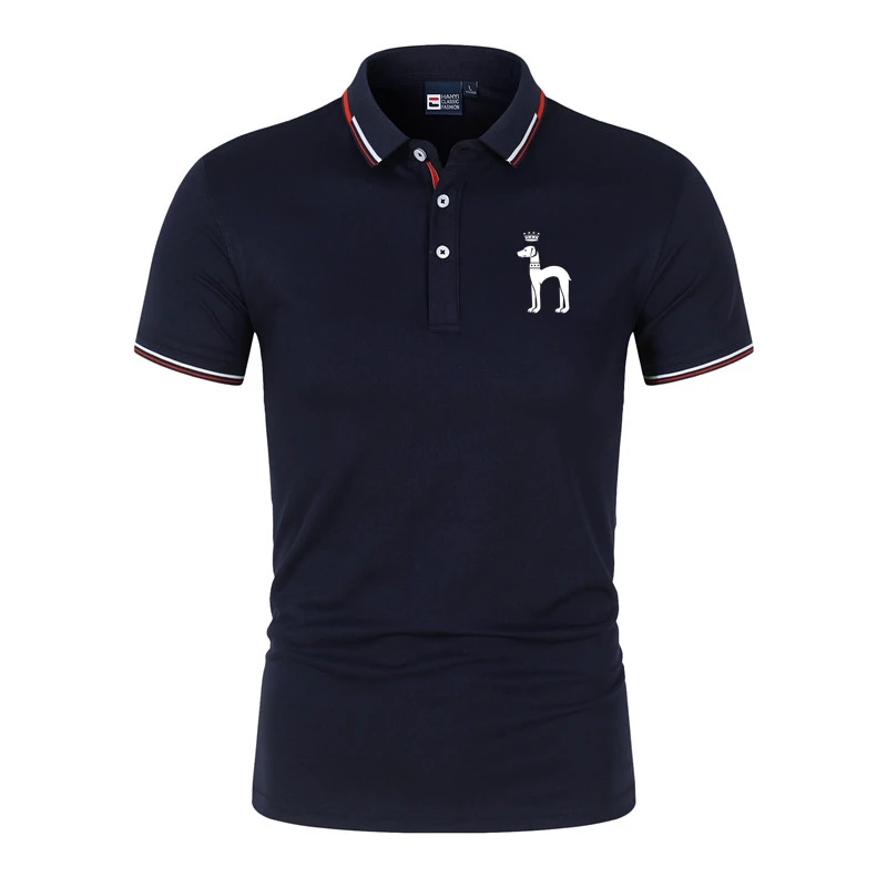 

High Quality Summer Men's Business Casual Polo Shirts Wrinkle Resistant Shrink Quick Dry Cotton Blend Shirts Free Shipping