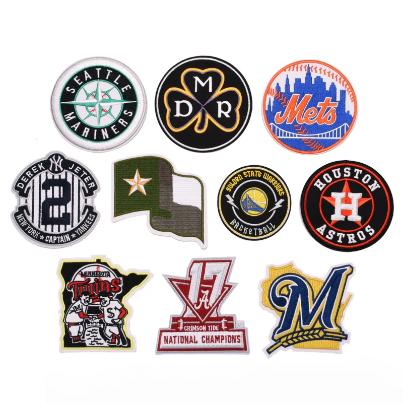 

30pcs/Lot Luxury Anime Embroidery Patch Letter Baseball Team Badge Shirt Bag Clothing Decoration Accessory Craft Diy Applique