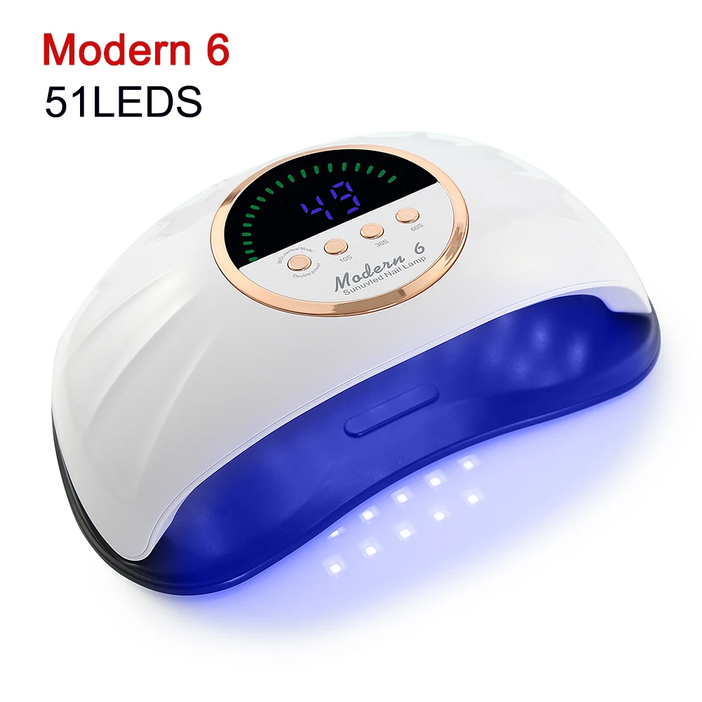 

УФ-лампа для сушки гель-лака с датчиком движения, 51 светодиодный