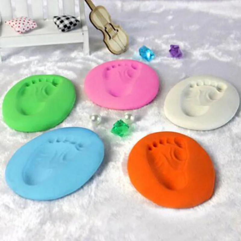 

Air Drying Soft Imprint Clay For Baby Kids Handprint Footprint Newborn Celebration Toys Parent-child Fingerprint Imprint Clay