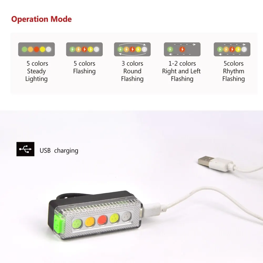 Велосипедный фонарик задний фонарь с зарядкой от USB
