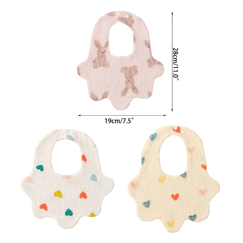 

Baby Muslin Bibs Bib Neck Scarf Saliva Towel Cotton Burp Cloth Drool Bib