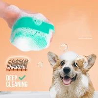 pet bath brush dog bathing brushs cleaning supplies soft silicone massage tool puppy cats shower hair comb grooming accessories