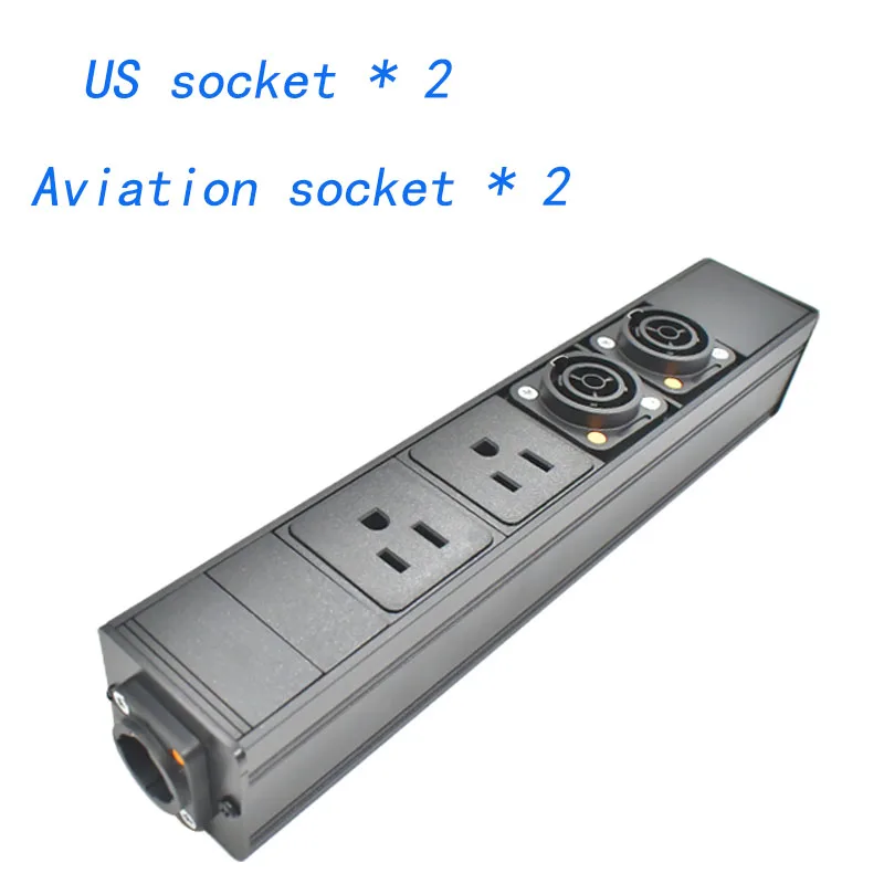 PDU power strip стойка сетевого шкафа 1-13AC авиационная комбинированная розетка США