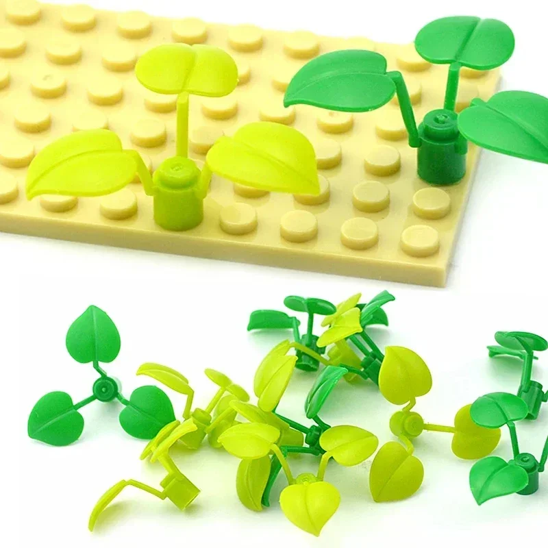 VEK MOC City Bricks строительные блоки 40 шт. Broadleaf Clover-Lucky Grass 6255