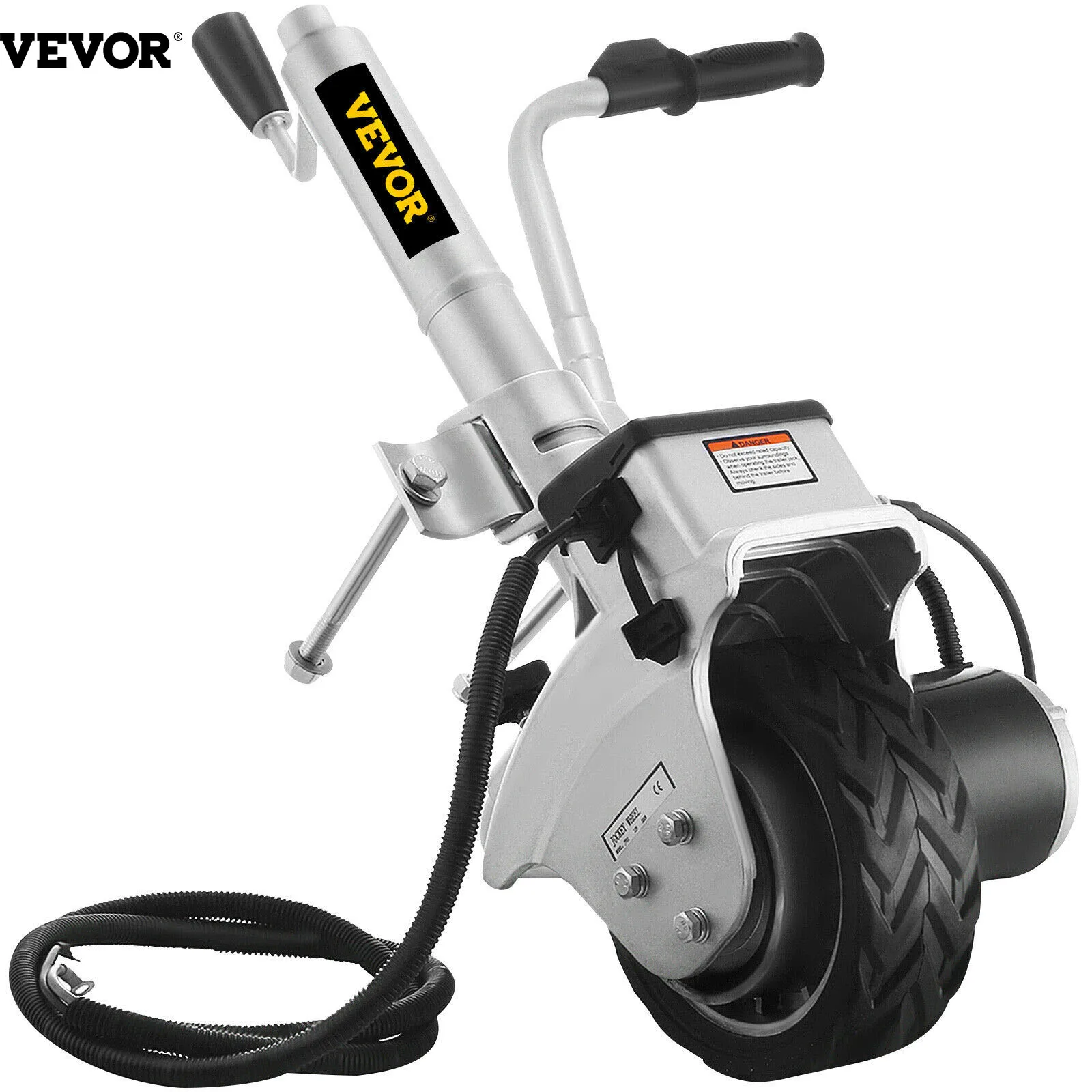 

VEVOR Stock Dropshipping Motorised Jockey Wheel Solid Wheel 12v Electric Caravan Trailer Mover 2270kg